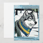 Oekraïense wolf symbool, sterke, trotse Oekraïne k Feestdagenkaart (Voorkant / Achterkant)