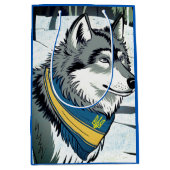 Oekraïense wolf symbool, sterke, trotse Oekraïne k Medium Cadeauzakje (Voorkant)