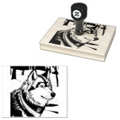 Oekraïense wolf symbool, sterke, trotse Oekraïne k Rubberstempel (Gestempeld)