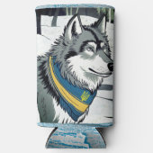 Oekraïense wolf symbool, sterke, trotse Oekraïne k Seltzer Blikjeskoeler (Voorkant)