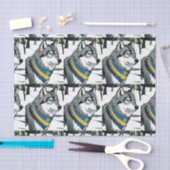 Oekraïense wolf symbool, sterke, trotse Oekraïne k Tissuepapier (Craft)