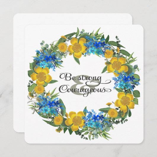 Oekraïense Wreater Flowers Faith Hope (Voorkant / Achterkant)