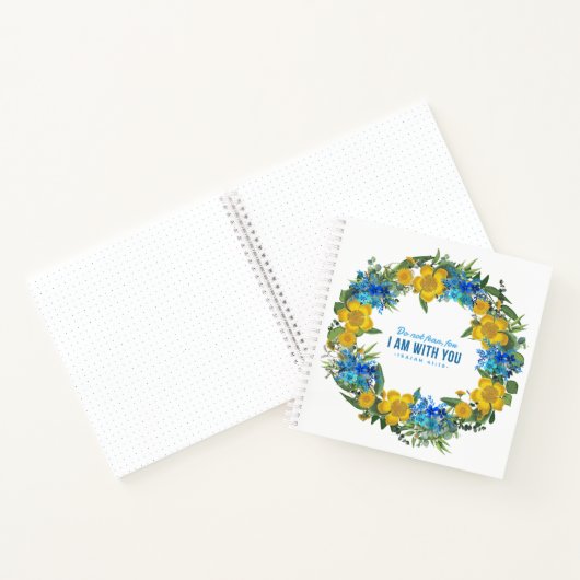 Oekraïense Wreater Flowers Faith Hope Notitieboek (Binnen)