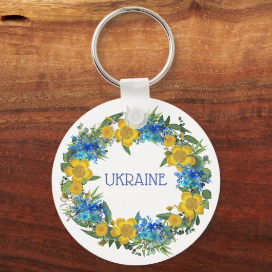 Oekraïense Wreater Flowers Faith Hope Sleutelhanger (Voorkant)