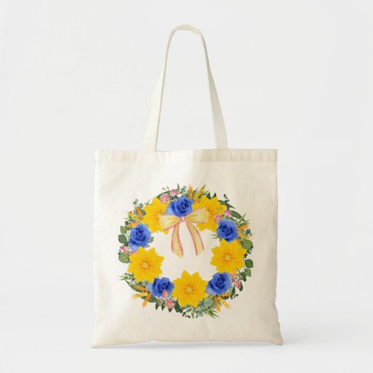 Oekraïense Wreater Flowers Faith Hope Tote Bag (Voorkant)