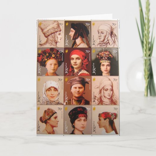 Oekraïense Zegels Kaart (Voorkant)