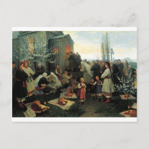 Oekraïense Zegen Pasen/velyk Den Feestdagenkaart