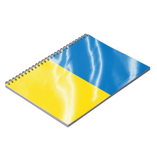 Oekraïense zijdevlag notitieboek (Linkerzijde)