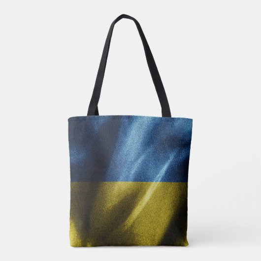 Oekraïense zijdevlag tote bag (Achterkant)