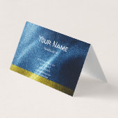 Oekraïense zijdevlag visitekaartje (Achterkant)