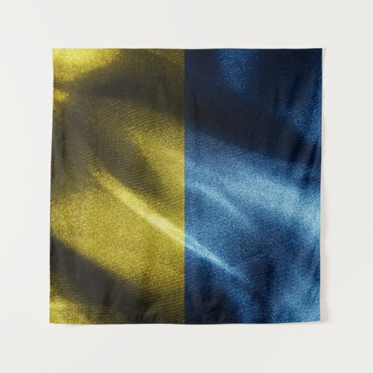 Oekraïense zijdevlag wandkleed (Voorkant (horizontaal))