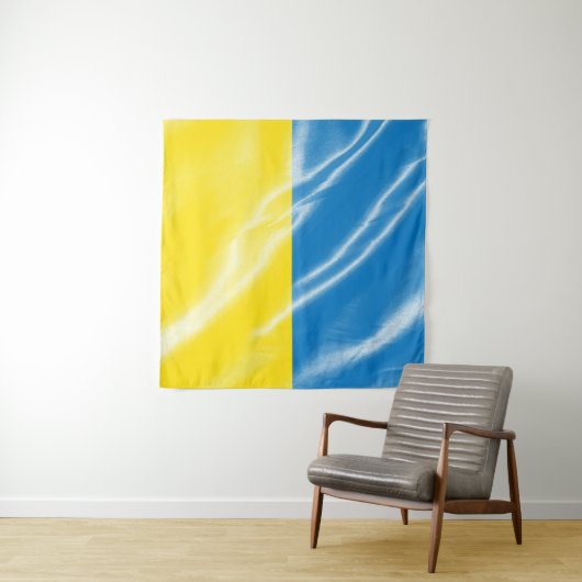 Oekraïense zijdevlag wandkleed (In Situ (horizontaal))