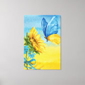 oekraïense zonnebloem canvas afdruk (Voorkant)