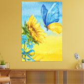 oekraïense zonnebloem canvas afdruk (Insitu (Woonkamer))