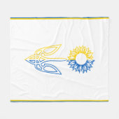 Oekraïense Zonnebloem Deken (Voorkant (Horizontaal))