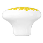 Oekraïense Zonnebloem Keramische Knop (Zijkant)