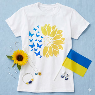 Oekraïense zonnebloem T-shirt