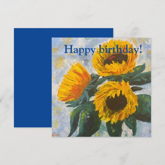 Oekraïense zonnebloemodel ter gelegenheid van de v (Voorkant / Achterkant)