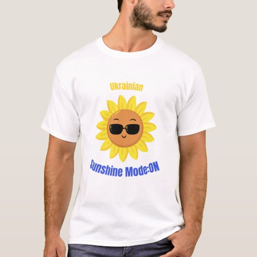 Oekraïense zonneschijnmodus: AAN T-shirt (Voorkant)