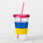 Oekraïne Acryl Drinkbeker (Achterkant)
