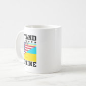 Oekraïne Amerikaanse trots vintage retro Oekraïens Koffiemok (Voorkant links)