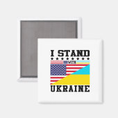Oekraïne Amerikaanse trots vintage retro Oekraïens Magneet (Voorkant / Achterkant)