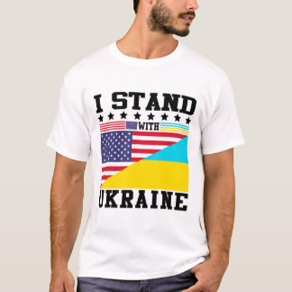 Oekraïne Amerikaanse trots vintage retro Oekraïens T-shirt