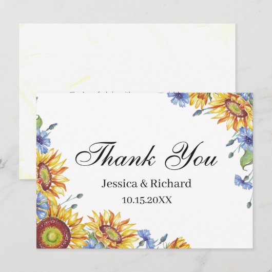 Oekraïne Aquarel Bedankt Ansichtkaart (Voorkant / Achterkant)