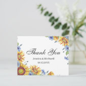 Oekraïne Aquarel Bedankt Ansichtkaart Briefkaart (Staand voorkant)