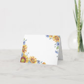 Oekraïne Aquarel Vouw Thank You Kaart (Achterkant)