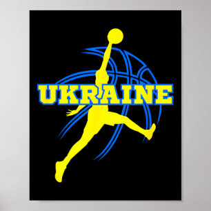 Oekraïne Basketbal Fan Ondersteuning Stadion  Poster