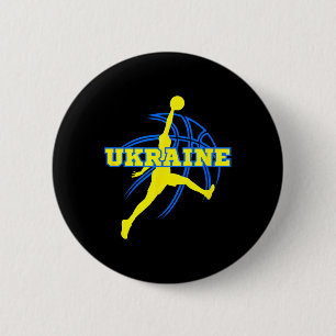 Oekraïne Basketbal Fan Ondersteuning Stadion Ronde Button 5,7 Cm