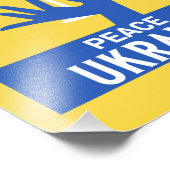 Oekraïne beëindigt oorlog en vrede foto afdruk (Hoek)