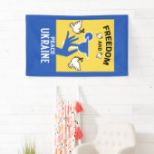 Oekraïne beëindigt oorlog en vrede spandoek (Insitu)