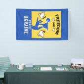 Oekraïne beëindigt oorlog en vrede spandoek (Beurs)
