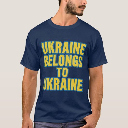 OEKRAÏNE BEHOORT TOT OEKRAÏNE T-SHIRT (Voorkant)