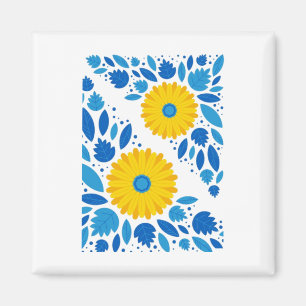 Oekraïne Blauw En Geel Sticker Magneet