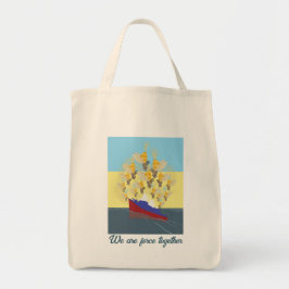 Oekraïne "blauw geel" kleurig tote bag