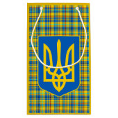 Oekraïne Blauw, Geel, Rood speldenpatroon, Tartan Klein Cadeauzakje (Achterkant)