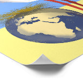 Oekraïne "blauw geel" vredelievend poster (Hoek)