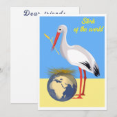 Oekraïne "blauw geel" vredeskleurig kaart (Voorkant / Achterkant)