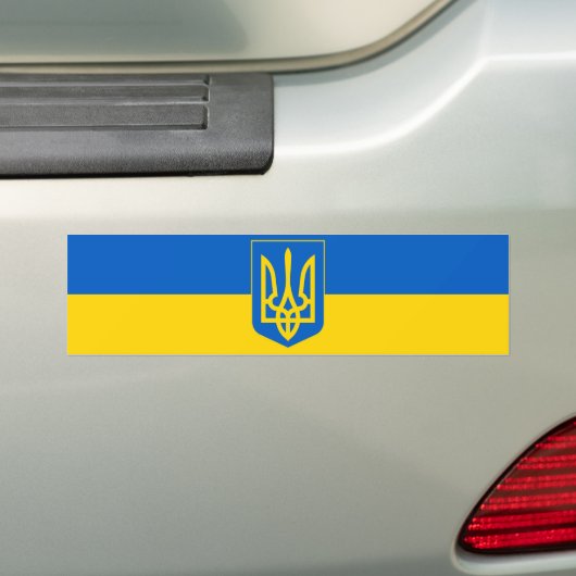 Oekraïne Bumpersticker (Op auto)