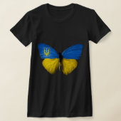 Oekraïne Butterfly Oekraïne Oekraïnse vlagliefhebb T-shirt (Laagn)