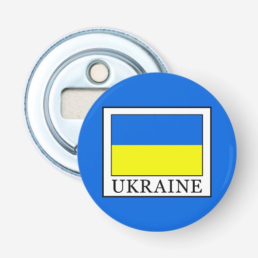 Oekraïne Button Flesopener (Voorkant)