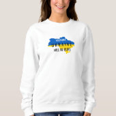 Oekraïne Colors Victory Overlay White Sweatshirt (Voorkant)