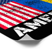 Oekraïne Dank Je Amerika Amerikaanse Steun 1 Poster (Hoek)