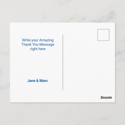 Oekraïne Dank U Kaarten Moderne Typo Postkaarten (Achterkant)