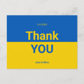 Oekraïne Dank U Kaarten Moderne Typo Postkaarten (Voorkant)