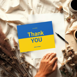 Oekraïne Dankjeweld Kaarten Moderne Typo Postkaart
