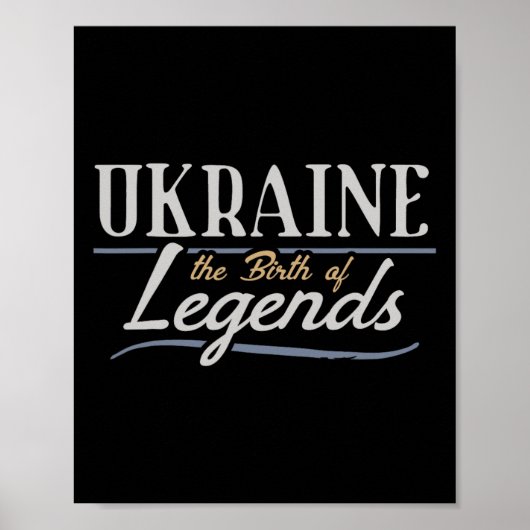 Oekraïne De Geboorte Van Legenden Poster (Voorkant)
